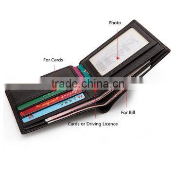 all purpose genuine leather RFID block wallet