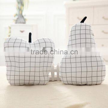 Hot Sale Good Quality Soft Plush Apple Pillow,Plush Fruit Pear Apple Pillow,Plush Stuffed Apple Pillow