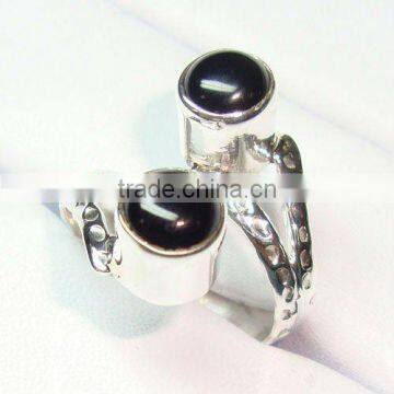 Black Onyx Ring, Gemstone Ring, Fashion Ring