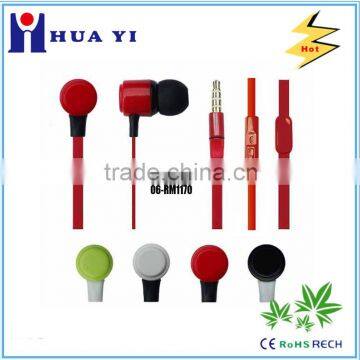 Factory wholesale super bass Metal earbud Earphone For iPhone Samsung Android