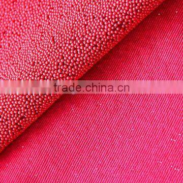 Fabric Backing PU Glitter for Lady Shoes