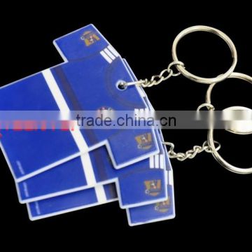 2015 sublimation keychain for football fan