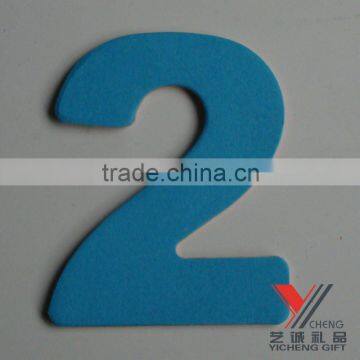 CE adhesive eva foam number sticker