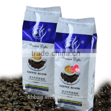 stand up quad heat sealed coffee bags