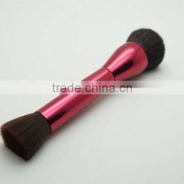 Flat Top Cosmetic Blush Brush Dual Ended Loose Powder Brushes Makeup photo-2