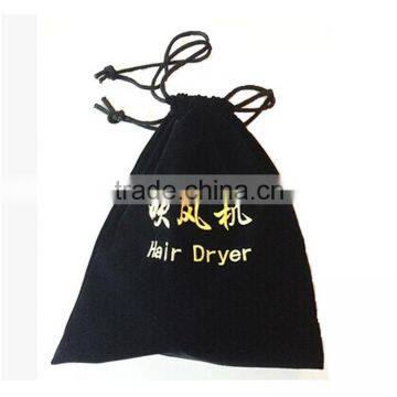 High quality microfiber suede drawsring bag
