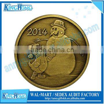 Cheap christmas decoration 2d coins