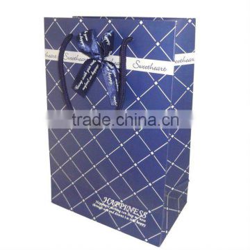 2013 High Quality Paper Gift Bag with ribbon