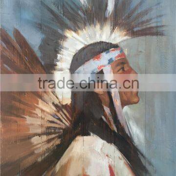 Indian MB089 Woodland Modren High Quality Character Handmade Art Wall Paintings on board Oil Painting