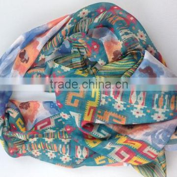 digital printed polyester lady scarf professional supplier