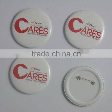 OEM LOGO plastic name badge plastic button badge with safely pin