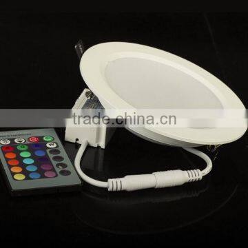 Ultra slim 24Color 10W RGB round LED Panel Light with factory price