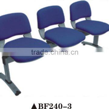 Powerful 3-seater fabric waiting chair used public area BF240-3