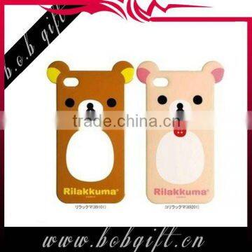 Hot selling rilakkuma silicone phone case