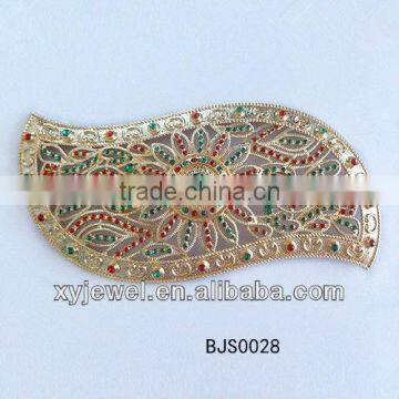 Wholesale coro gold brooch rhinestone crystal pin brooch for weeding