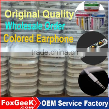 Original Quality OEM Earphone with Microphone Noise Cancelling Stereo Headphone China Cheap Headset for iPhone 5 6/6S 7/7s