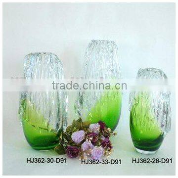 Ice Lines Murano Glass Vases