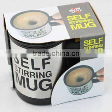 Automatic Stainless Coffee Mixing Cup Blender Self Stirring Mug Best Gift
