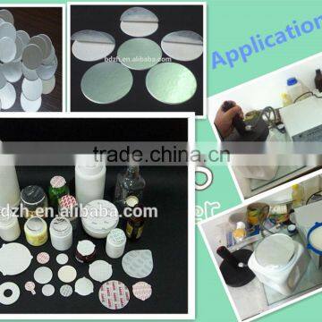 Round customized diameter die cut induction sealing gasket