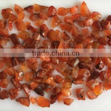 Natural carnelian rough orange translucent loose gemstones