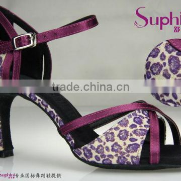 Suphini Leopard Woman High Heel Dance Shoes Latin