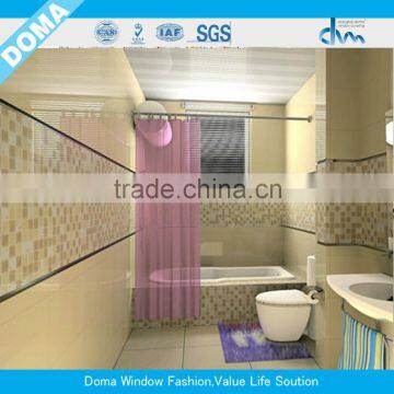 Polyester Material Clear Design Shower Curtains for bathroom