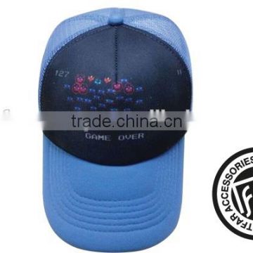 TRUCKER CAP WITH PRINTING DESIGNS