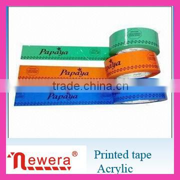 Customized printed logo BOPP binding tape roll