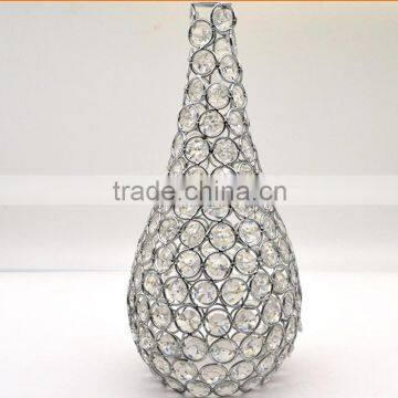 Elegant wire crystal lampshade