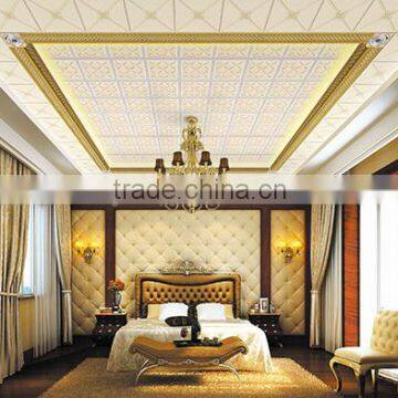 Home acoustical false ceiling panel design for bedroom