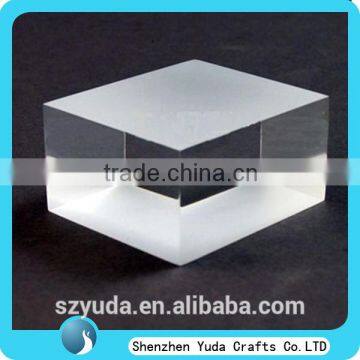 desktop custom printed clear acrylic block wholesale cheap logo block for sale