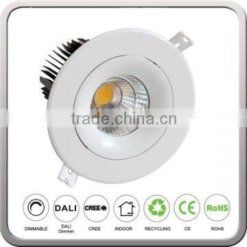 High CRI90 25W COB Led Downlight Dimmable