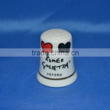 Tourist Souvenir Porcelain Thimble