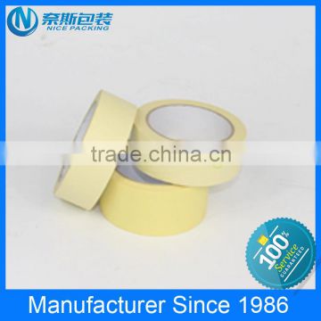 Manufactuer of OEM Permium Quality White Beige Color Crepe Paper Masking Tape For Carton Sealing Painters etc.