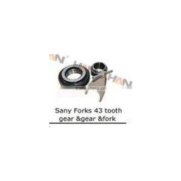 Sany forks 43 teeth gear & gear fork for schwing putzmeister zoomlion concrete pump spare parts schwing putzmeister zoomlion