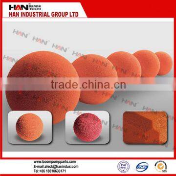 Concrete pump pipe line cleaning balls sponge balls