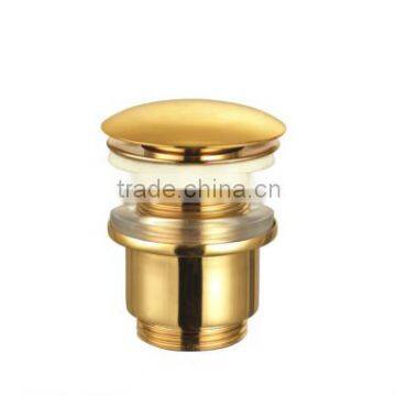 2014 hot sale brass golden wash basin waste