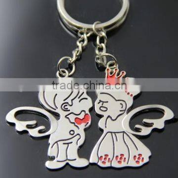 Promotional Romantic Lover Keychain,Couple Keychain for Wedding Gifts,metal Keychain for Lovers photo-3