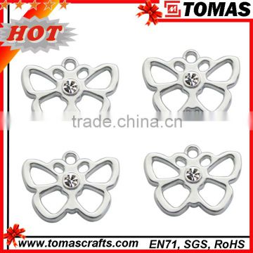 Stainless steel butterfly tattoo pendant