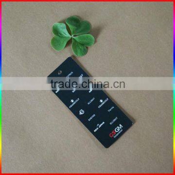 black card clothing paper hang tag