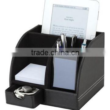 Boshiho Shenzhen Office Supplies PU Leather Desk Caddy