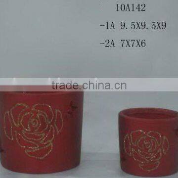 Christmas Ceramic Pot Candle Holder