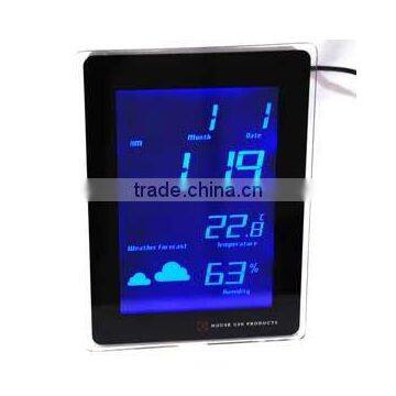 Weather station clock
