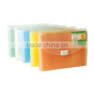 Office &school stationery A4 transparent expending file folder with 13pocket