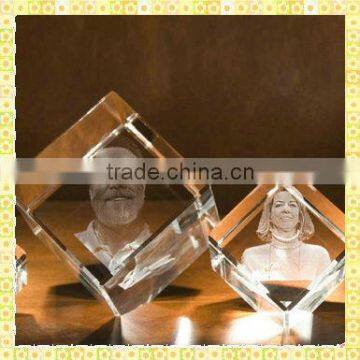 Personalized Engraved 3D Laser Crystal Photo For New Year Gifts Items