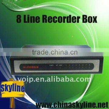 TYH636, 8 lines telephone recording box,8G internal memory,