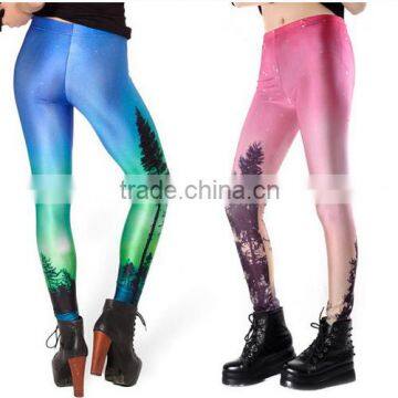 New Design Print Green Tree Sexy Pants Galaxy Indian sex girls sexy latex girls pictures legging