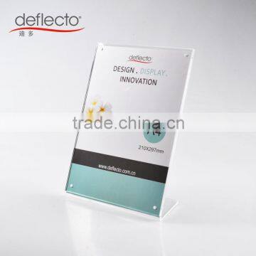 L-Style Magnetic Sign Holder / Acrylic Sign Holder