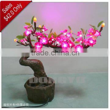 led light 40cm christmas/wedding tree with flower home decorated