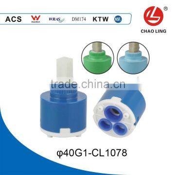 40mm single level seal ceramic disc cartridge water mixer tap inner